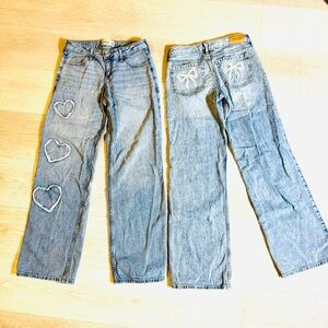 Set of Abercrombie Kids Baggy Jeans- 11-12 Long